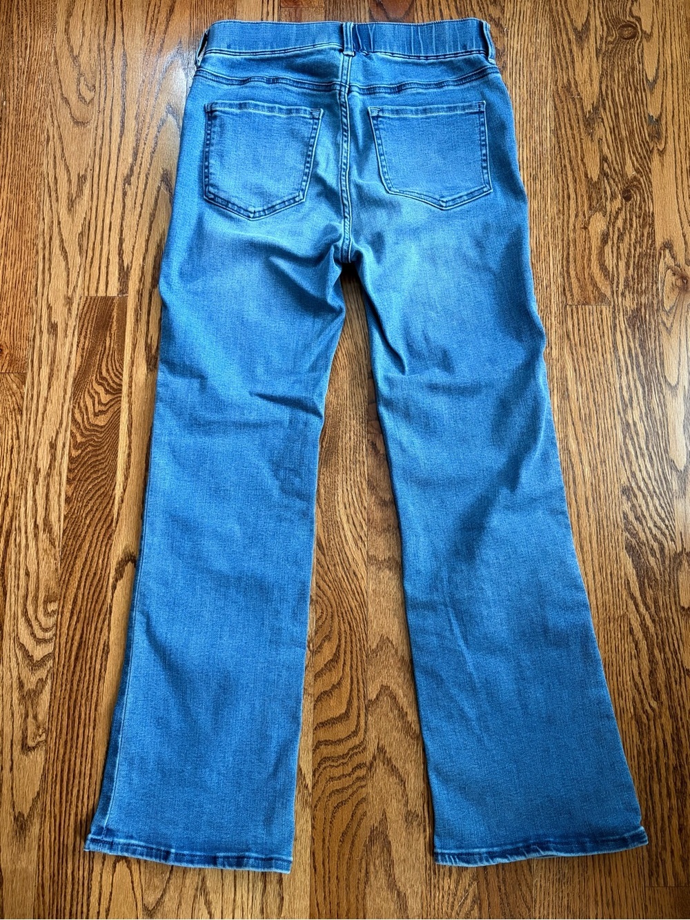 Quince Nina Stretch Pull-On Kick Flare Jeans – Laguna Blue – Size Small - Picture 6 of 13